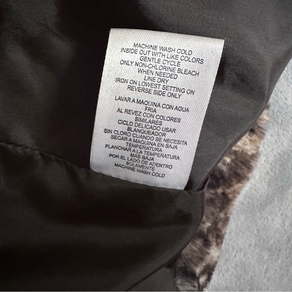 Democracy Faux Fur Brown & Black Python Snakeskin Snake Y2K Glam Animal Small - Picture 9 of 9